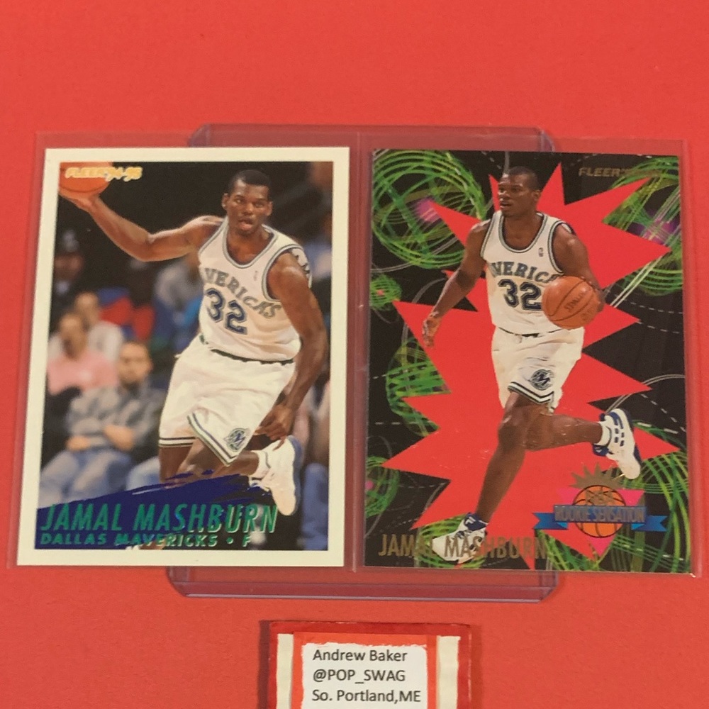 Jamal Mashburn #53/#16 1994-95 Fleer Rookie Sensations Basketball Trading Cards